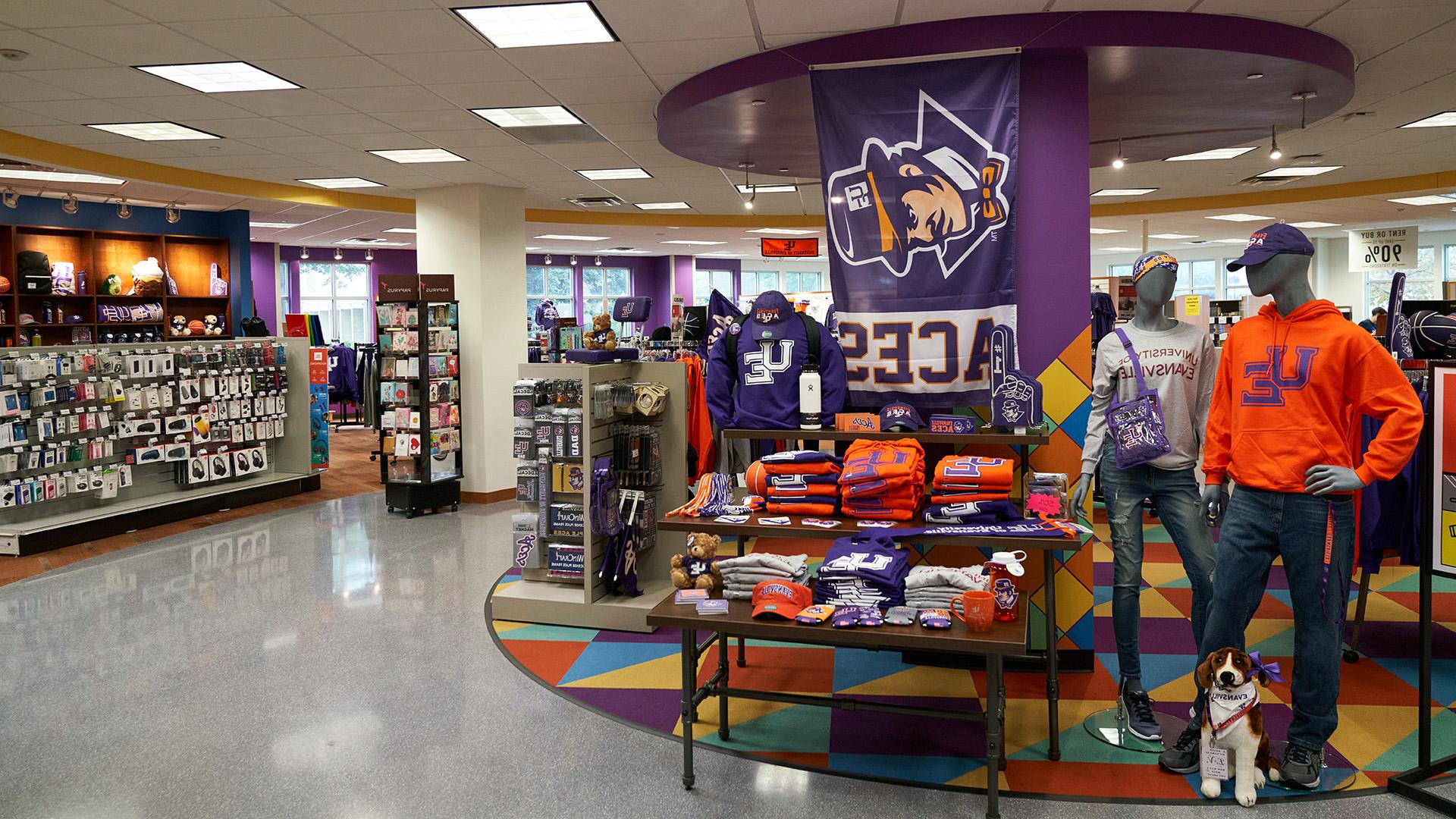 Students shopping at the UE Bookstore